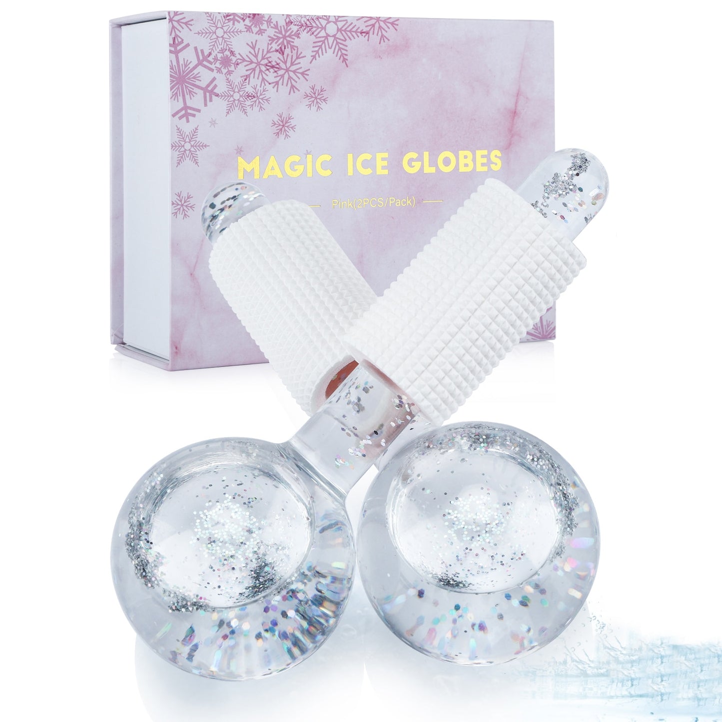 glass cooling facial globe set