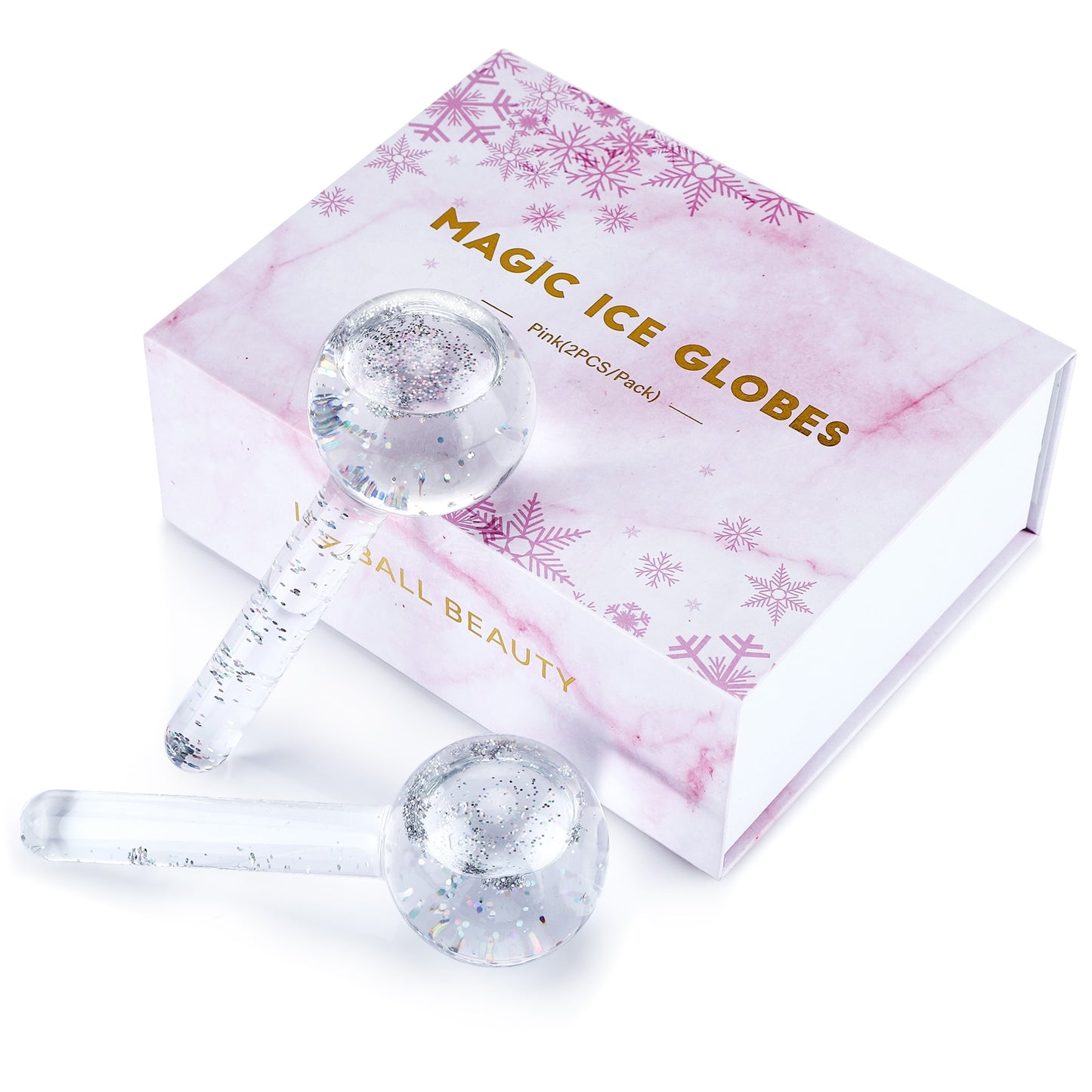 glass cooling facial globe set