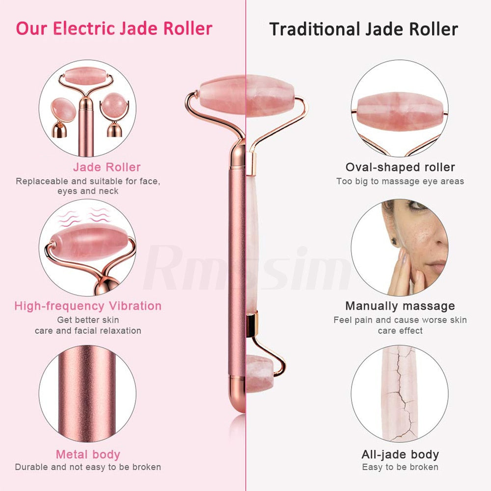 Rose Quartz roller set