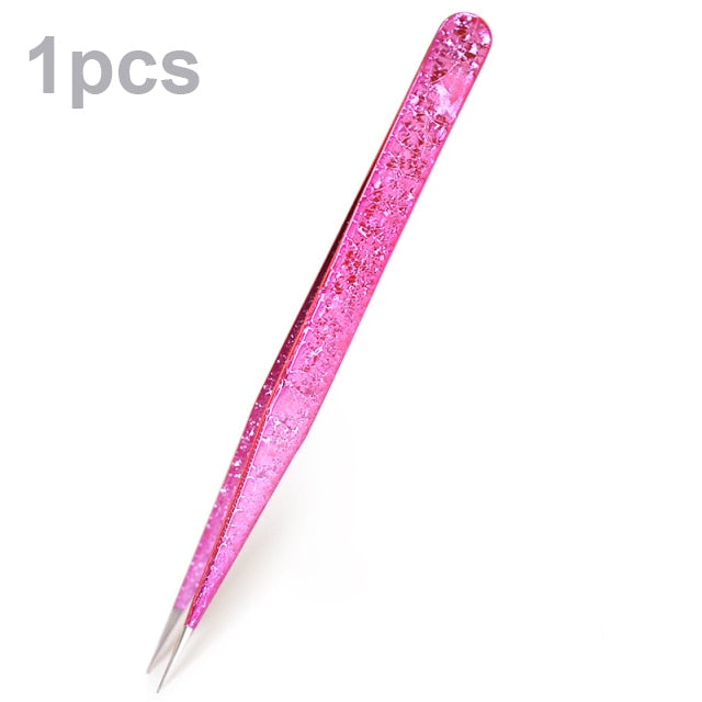 Padded eyelash tweezer set